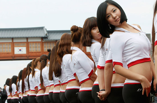 Korean Formula One race queens 2010