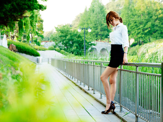 Outdoor office lady Choi Byul I