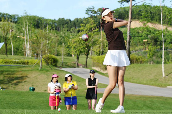 Golfer Kim Uie
