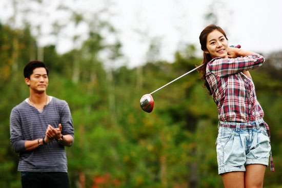 Golfer Kim Uie