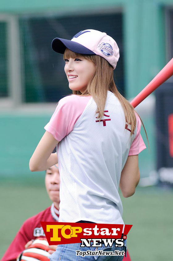 After School Nana and Jooyeon baseball girls