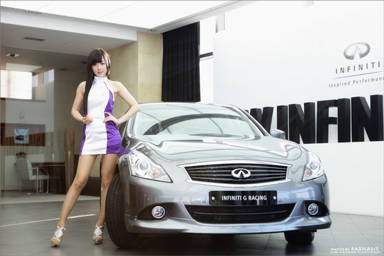 Cute Model Hwang Mi Hee at Infiniti G Racing » AsianCeleb