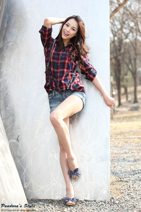 Korean model Ju Da Ha outdoor