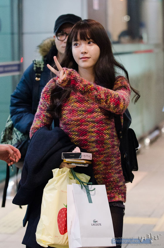 Korean singer IU Gimpo Airport